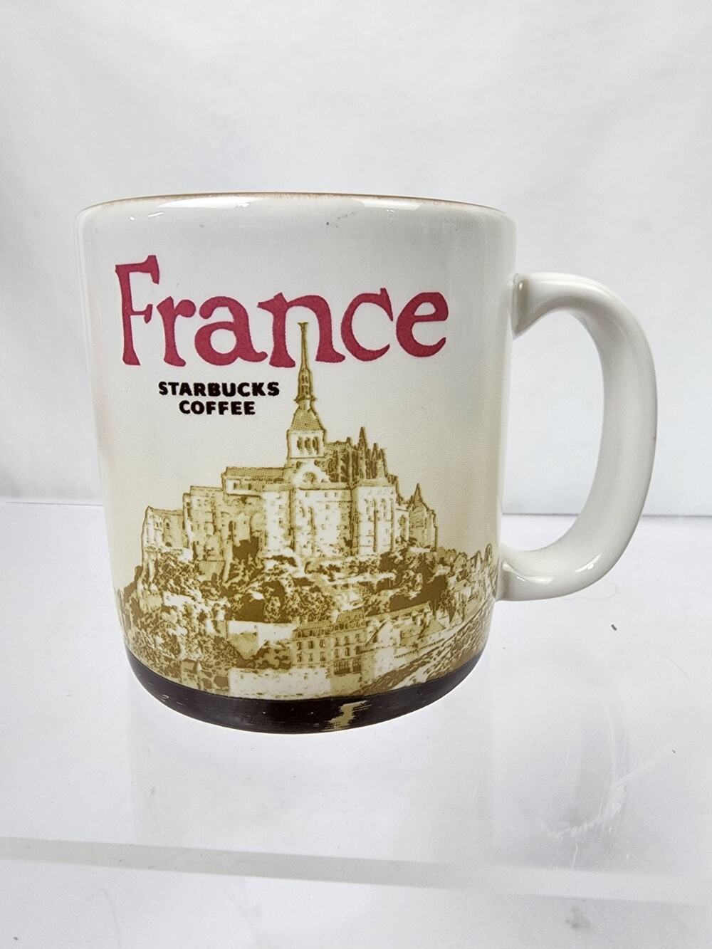 Starbucks France 2018 Espresso Mini 3oz Mug Cup Brown Tan EUC